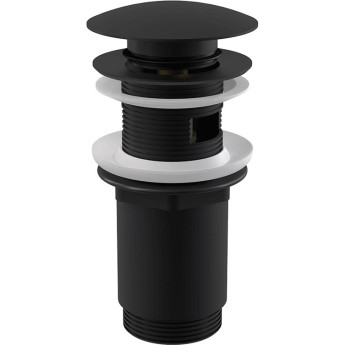 Донный клапан сифона ALCAPLAST A392BLACK для умывальника CLICK/CLACK 5/4