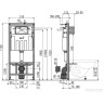 Инсталляция ALCAPLAST SET 4в1 для установки унитаза с панелью смыва, хром глянцевый AM101/1120-41 RU M571-0001