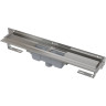 Водоотводящий желоб ALCAPLAST APZ1004S-550 FLEXIBLE для перфорированной решетки с регулируемым краем, к стене, вертикальный сток