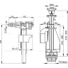Выпускной комплект ALCAPLAST с двойной кнопкой, впускной механизм А15, 3/8'' SA08A 3/8