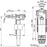 Выпускной комплект ALCAPLAST со стоп кнопкой, впускной механизм А15 3/8'' SA2000 3/8